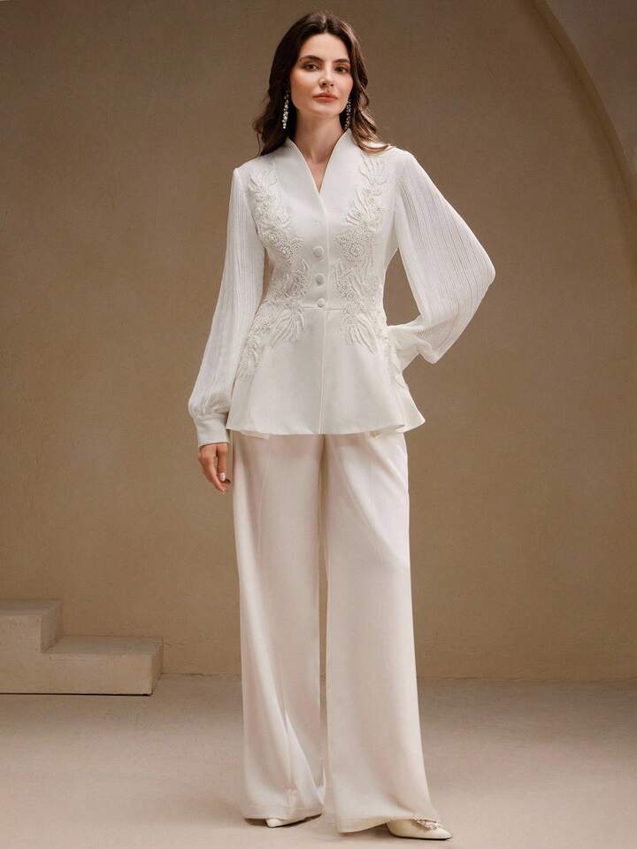 The Ethereal Peplum Suit