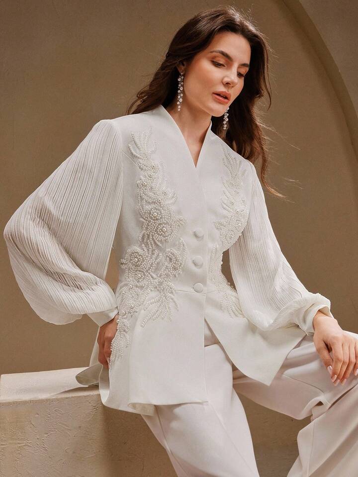 The Ethereal Peplum Suit