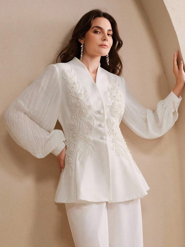 The Ethereal Peplum Suit