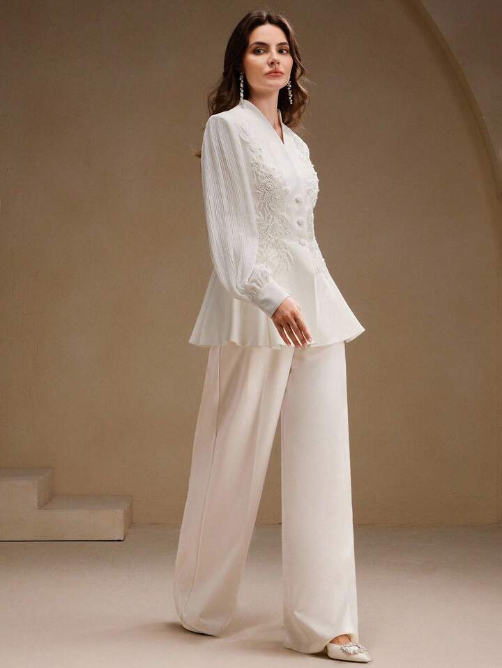 The Ethereal Peplum Suit