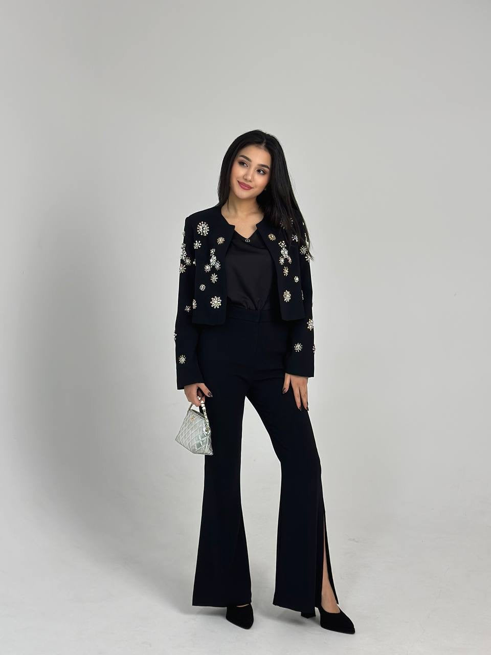 The Floral-Jeweled Flare Set