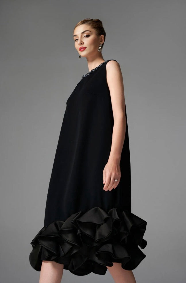 Black shift dress