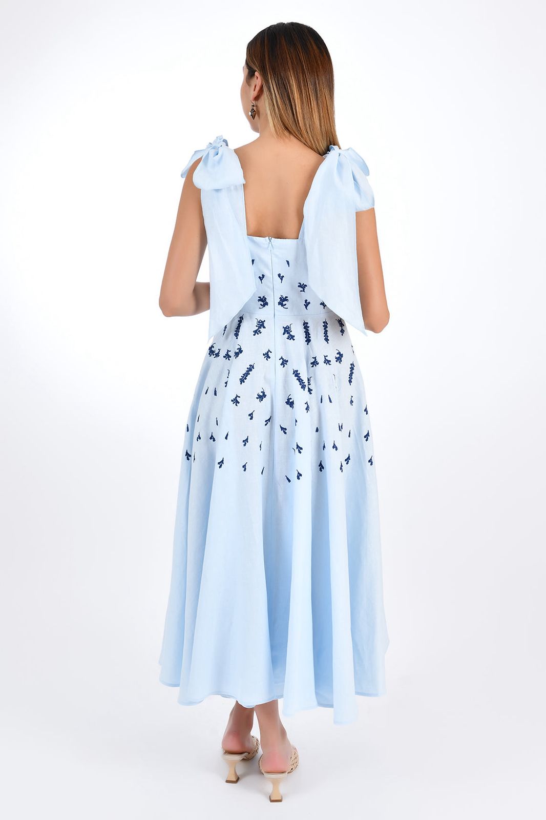 Sky Blossom Handpainted Dress